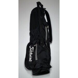 Titleist Black Sunday Range Golf Bag Foldable Strap Soft - EUC